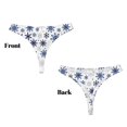 thumbnail image 3 of Fotbe blue Snowflake Prints Tanga Sin Costuras para Mujer con Estampado – Panties Invisibles, Transpirables y Cómodos para Uso Diario-3X-Large, 3 of 6