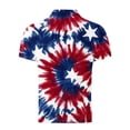 thumbnail image 6 of UVEASISHA Men's American Flag Polos Shirt Patriotic Performance Golf Shirts 4th of July Stars Stripes Print Short Sleeve Tee Shirts Dark Blue 4XL, 6 of 6
