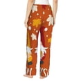 thumbnail image 3 of Balery Happy Thanksgiving Three Gnomes print Women's Pajama Pants,Ultra Lightweight Pjs,Lounge Pant-, 3 of 9