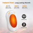 thumbnail image 2 of Hand Warmers Rechargeable 2 Pack–Magnetic Heating, 3 Heat Settings, Portable Pocket Warmers for Raynauds, Hunting, Golf, Winter Camping, 2 of 8