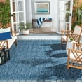 thumbnail image 3 of Safavieh Courtyard Teodor Geometric Indoor/Outdoor Area Rug, Navy, 9' x 12', 3 of 15