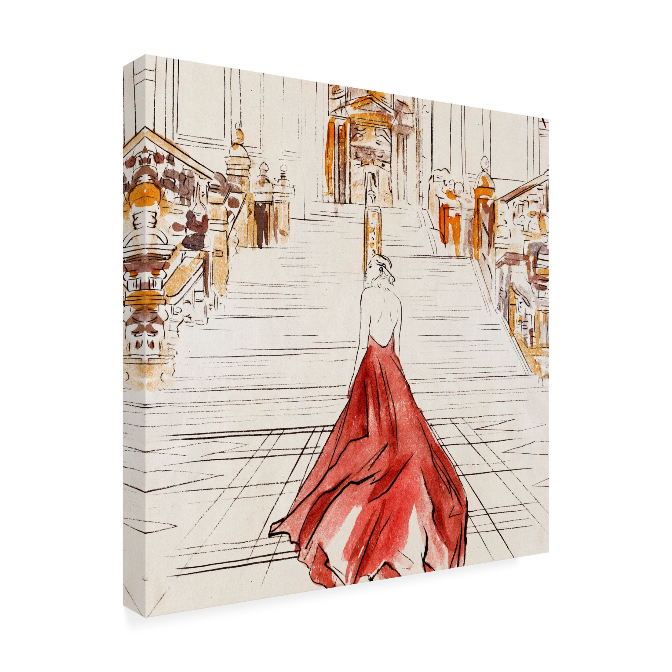 Trademark Fine Art Melissa Wang  Feeling Grand I Canvas Wall Art