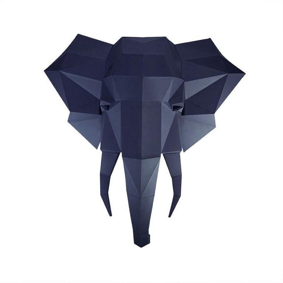 PAPERCRAFT WORLD DIY 3D Elephant Head Wall Art