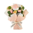 thumbnail image 3 of Flores de punto, flores de punto, decoración del hogar, hechas a mano, decorativas, para el Día de la Madre. Rosa, 3 of 9