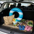 thumbnail image 2 of XYZCANDO Cool Dinosaur Rear Cargo Mat 29" x 39", All-Weather Polyester Trunk Liner with Non-Slip Backing, Durable Easy Install Stitched Edge Protector for SUVs, Sedans and Trucks, 2 of 7
