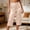 Khaki, variant on Women's Satin Wide Leg Capri Pants Elastic High Waist Loose Fit Cropped Trousers Soft Silk-Like Home Wear Casual Summer Pants with Pockets Relaxed Fit Palazzo Pantalones de Satén Mujer