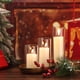 thumbnail image 4 of Set de 6 velas tipo pilar y jarrones cilíndricos de cristal Shihanee, 4 of 7