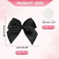 thumbnail image 2 of Uxcell 200 Count Mini Bows Small Satin Ribbon Bows with Sticky Pads, Fit for Wedding Party Decor Sewing DIY Black, 2 of 7