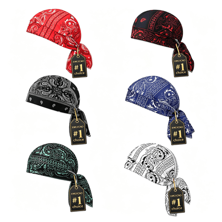 OQRKI Bandanas for Men Elastic Cycling Sports Cap Headscarf Cooling Head Scarf Cap Women Cool Set Ice Beanie U-Shaped Elastic Cycling Sports Motorcycle Professional Pirate Wrap Safety