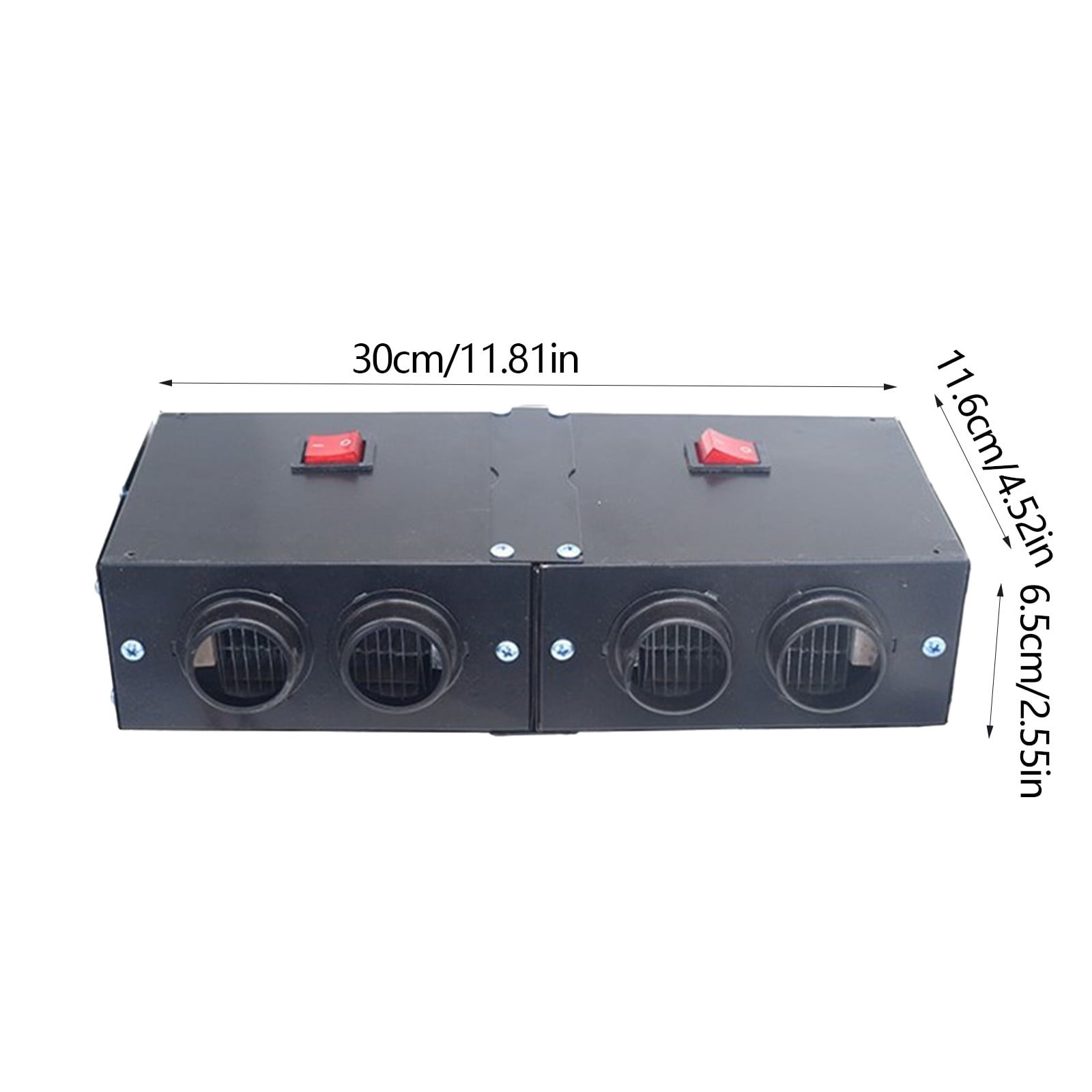 Nsxcdh Automotive Electrical Twin Hole Heater,12v High Power,Abs,11.81x4.33x2.56in,Fast Defrost,5 Second Heating,Car Mounted Winter Accessories Gifts for Women Man