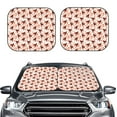 thumbnail image 2 of Salouo dog Valentine's day Pattern Car Windshield Sun Shade Foldable | Front Windshield Shade for Sun, Heat and UV Rays | Interior Sun Protection-Small, 2 of 6