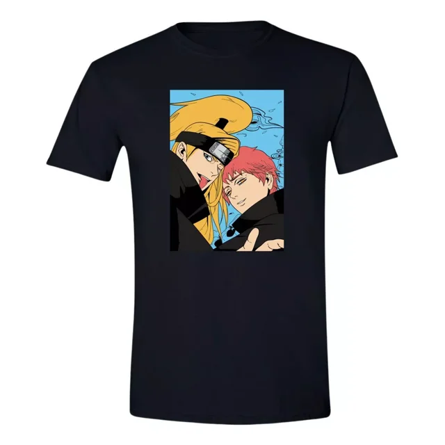 Playera Hombre Anime Naruto Deidara Sasori 000205n