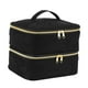 thumbnail image 2 of Bolsa organizadora de esmalte de uñas de doble capa, con capacidad para 30 botellas, bolsa de Estuche de transporte para esmalte de uñas para Negro, 2 of 8