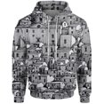 thumbnail image 3 of Ropa para hombre Sudadera con capucha con estampado de sol y dólares para hombre Ropa deportiva de ocio cómoda y versátil, 3 of 5