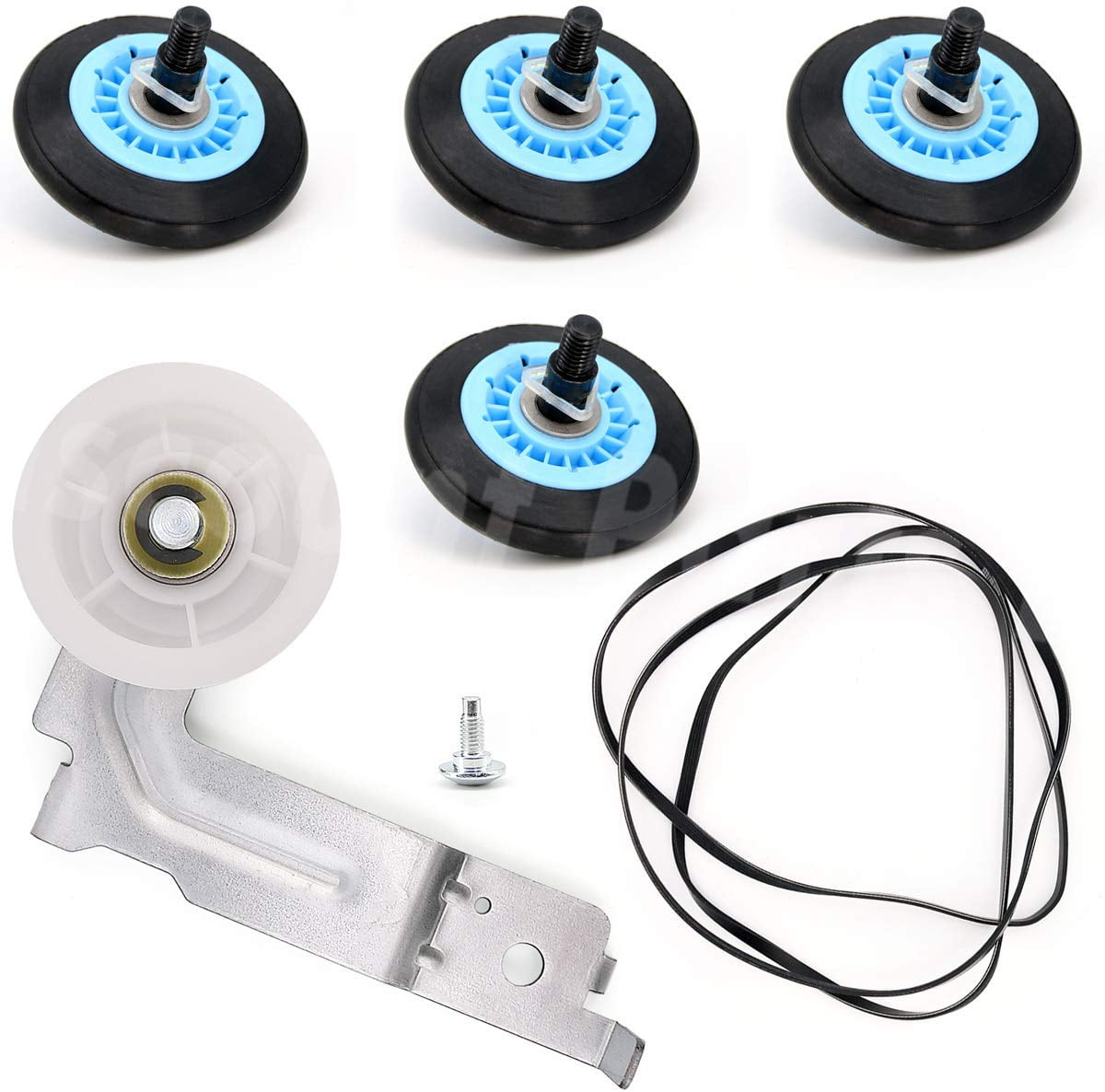 Samsung Dryer Repair Kit DC97-16782A Drum Support Roller Dryer Idler Pulley Belt