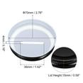 thumbnail image 2 of Uxcell 70mm/2.76" Coin Slot Bank Lid Inserts for Mason Jar Canning Cap, Black 30Pack, 2 of 7