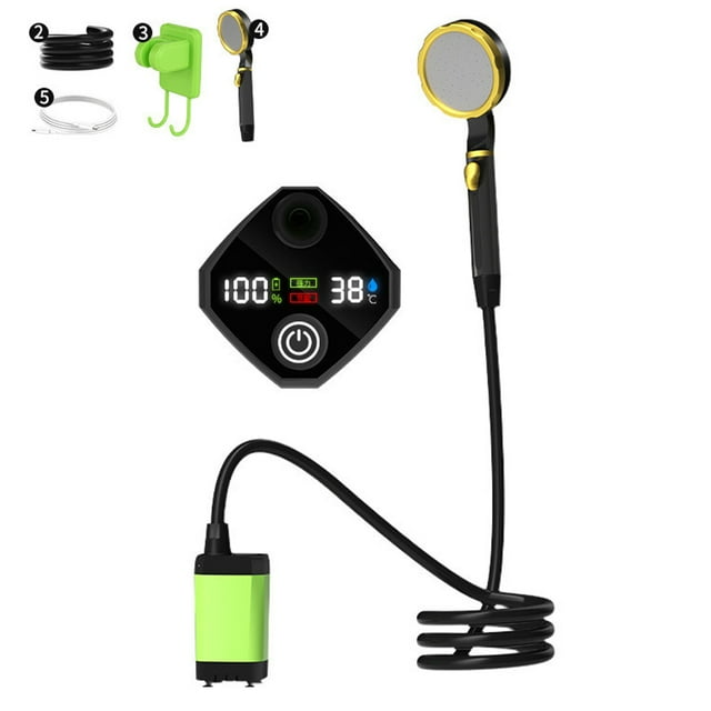 Portable Camping Shower Pump Rechargeable Electric Shower Pump with Intelligent