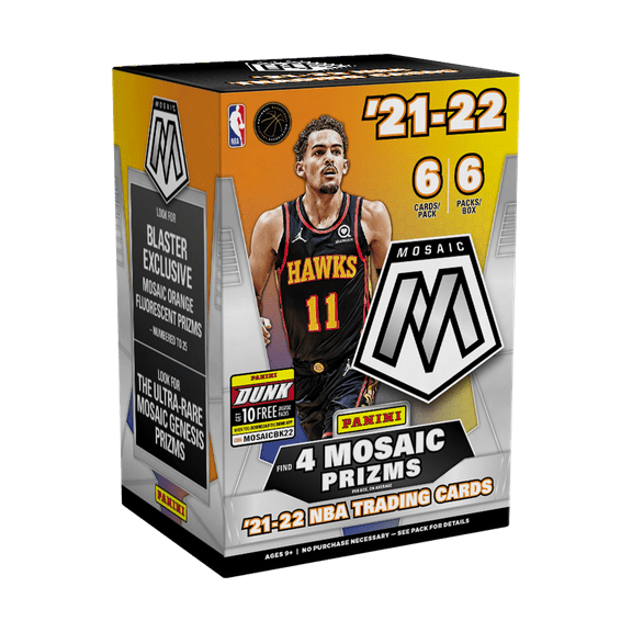 2021-22 Panini Mosaic NBA Basketball Blaster Box Trading Cards