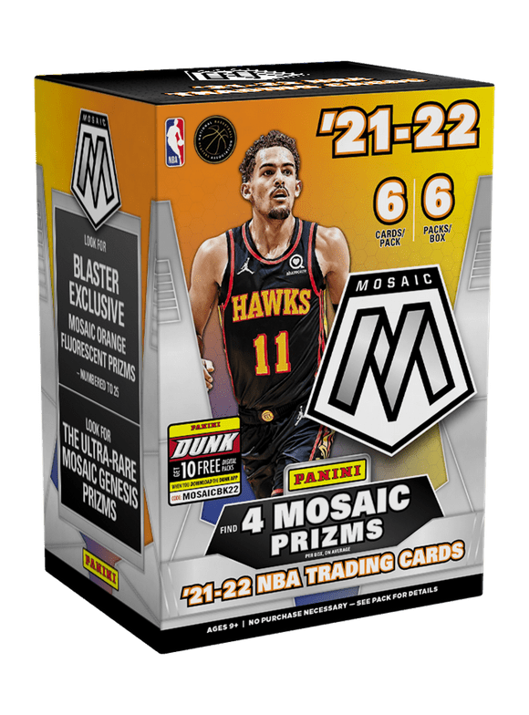 2021-22 Panini Mosaic NBA Basketball Blaster Box Trading Cards