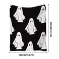 thumbnail image 3 of Halloween Fleece Blanket 78x59in Soft Throw for Couch Bedroom, Warm Plush Flannel Blanket with Halloween Print, Lightweight Home Decor Gift by OVFUIZ, 3 of 9