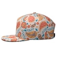thumbnail image 3 of Urban Style Classic Flat Brim Hat - Adjustable Full Panel Snapback Cap with Artistic Ethnic Design for Teens & Adults, 3 of 4