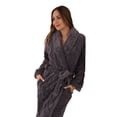 thumbnail image 2 of Bata de Baño para Hombre y Mujer de Textura Suave - Albornoz Absorbente Unisex con Cinturon Ideal para Spa Hotel y Hogar Gris GAON, 2 of 5