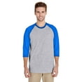 thumbnail image 2 of Gildan Heavy Cotton Three-Quarter Raglan Sleeve Baseball T-Shirt, 2 of 5