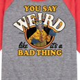 thumbnail image 3 of Muppets - Weird Like It's A Bad Thing - Toddler And Youth Raglan Graphic T-Shirt, 3 of 6