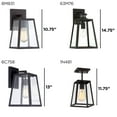 thumbnail image 7 of John Timberland Arrington Modern Outdoor Wall Light Fixture Mystic Black 10 3/4" Clear Glass for Post Exterior Barn Deck House Porch Yard Posts Patio, 7 of 7