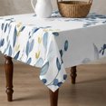 thumbnail image 4 of Teal Blue Eucalyptus Leaves Table Cloth Waterproof Tablecloths, Farmhouse Botanical Watercolor Tablecloth Dining Table Cover for Kitchen Party Tabletop Outdoor, Square Tablecloth 54x54 Inch, 4 of 9