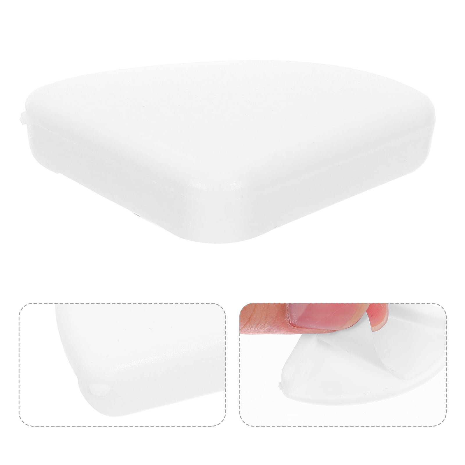 ELAYARD White Plastic Corner Guards for Table and Cabinet Safety 50 Pieces