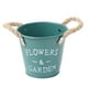 thumbnail image 5 of Macetero de flores de granja, cubo de hojalata rústico, versátil para decoración de fiestas y bodas Verde, 5 of 8