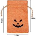 thumbnail image 2 of Burlap Gift Bags with Double Jute Drawstrings Candy Pouch Halloween Treat Bags, 2 of 5