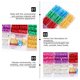thumbnail image 5 of IDEANATEGRATE 170Pcs DIY Hair Tube Beads Assorted Color Hollow Hair Braiding Supplies for Festival Style, 5 of 5