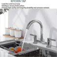 thumbnail image 4 of Kitchen Sink Mixer Tap,2 Hole Kitchen Mixer Tap,dual Lever Bridge p20241126595, 4 of 5