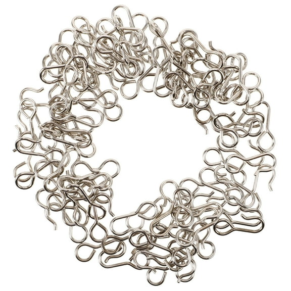 OUNONA 100pcs Curtain Track Hanging Hooks Small Hooks Ceiling Hooks Shower Curtain Hooks