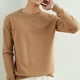 thumbnail image 3 of Suéter de cuello redondo para hombre, jersey de cuello en V, suelto, de talla grande, de manga larga, de punto, con parte superior interior gruesa, 3 of 6