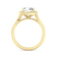 thumbnail image 3 of Margot - Moissanite Cushion Cut Lab Diamond Solitaire Engagement Ring With Halo, 3 of 5