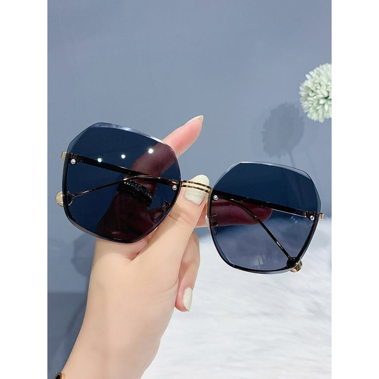 Oversized Round Bottom Sunglasses – BoujeeVibes