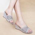 thumbnail image 6 of Women Casual Wedges Sandals Summer Open Toe Breathable Shoes Beach Slippers, 6 of 6