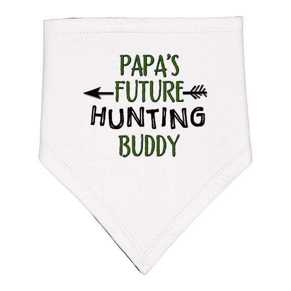Inktastic Papas Future Hunting Buddy Baby Bandana Bib