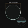 thumbnail image 2 of Uxcell 22.5mm Dia. Round Flat Watch Crystal Lens Glass Replacement Parts for Watchmaker Repair, Clear 6 Pack, 2 of 5