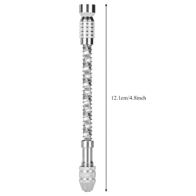 Mini Manual de Micro Taladro, Abrazadera de Precisio de Alta ConcentriciDad, Taladro Manual SemiautomÓsfico, Portabrocas de 0,8, 3,0 mm, 20 Brocas, Material de Latónn