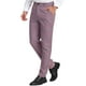 thumbnail image 5 of Pantalones de vestir planos de cintura elástica y stretch de cuadros para hombres INSPIRE CHIC 38 Rosa oscuro, 5 of 7