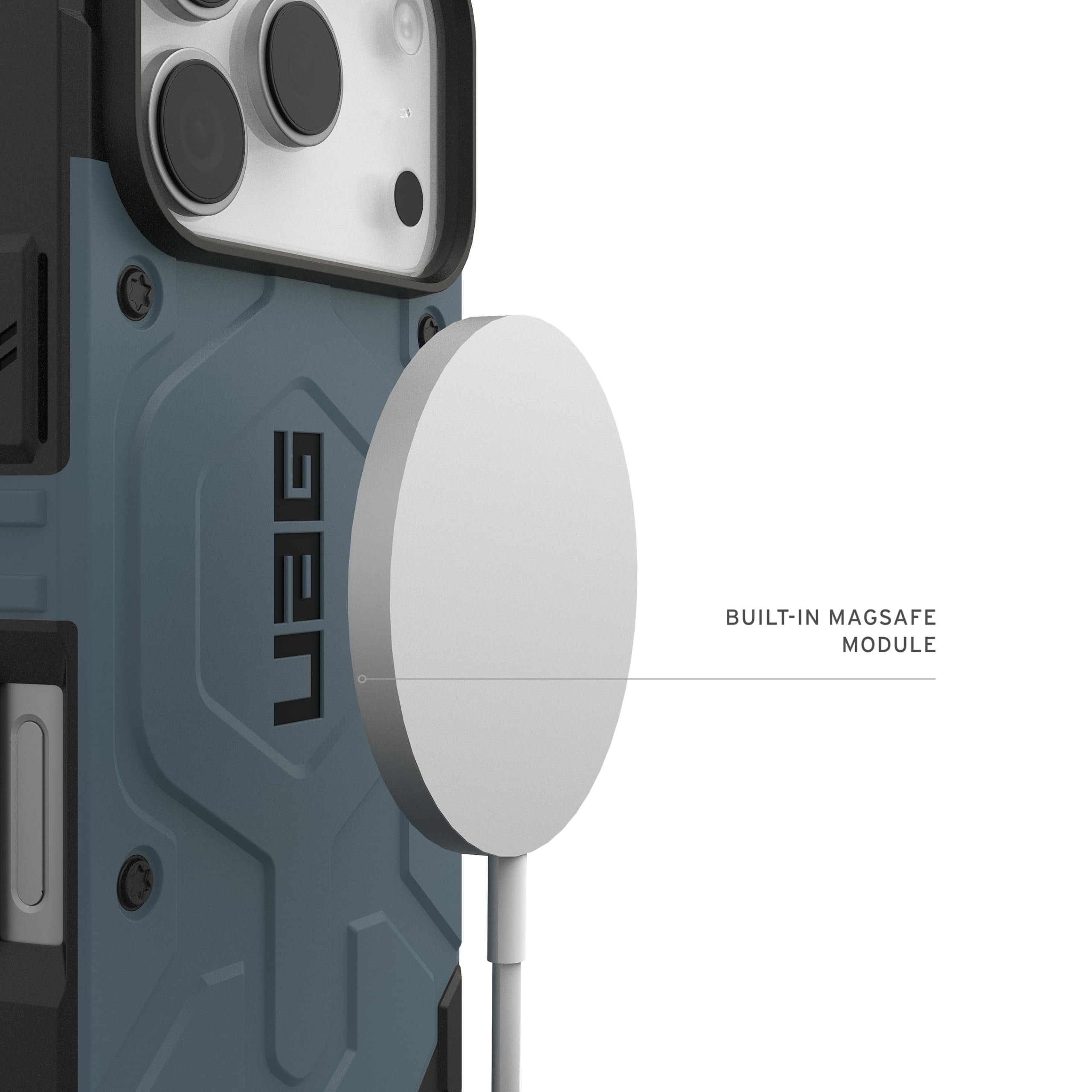 UAG iPhone 17 Pro Case Pathfinder - Compatible with MagSafe Military Grade Protective Cover, Cloud Blue