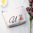 thumbnail image 7 of Initial Makeup Bag Big Letter Script Name Monogram Personalized Travel Makeup Bag for Women Inspirational Gifts She Believed She Could So She Did, 7 of 7