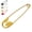 1pcsGold, variant on Metal Safety Pin Hair Clip, Funny Shape Design Hair Stick Pin, For Rock Style Women'S Hair Accessories