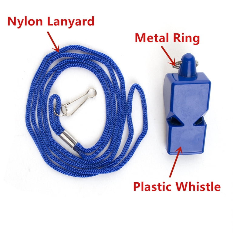 SAVITA 4 St Plastic Fluitjes met Lanyard, Sport Fluitje in SAVITA 4 St Plastic Fluitjes met Lanyard, Sport Fluitje in