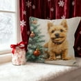 thumbnail image 5 of Dongrere 18x18 Inch Christmas Pillowcase for Home Decor Christmas Dog Cushion Cover Ideal Holiday Gifts for Family & Friend, Dog Lover, 5 of 6