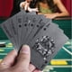 thumbnail image 3 of Eay Black Playing Cards Naipes de plástico Cartas de póquer Luxury Cool Black Tamaño estándar 52 Poker (Torre Negra), 3 of 5